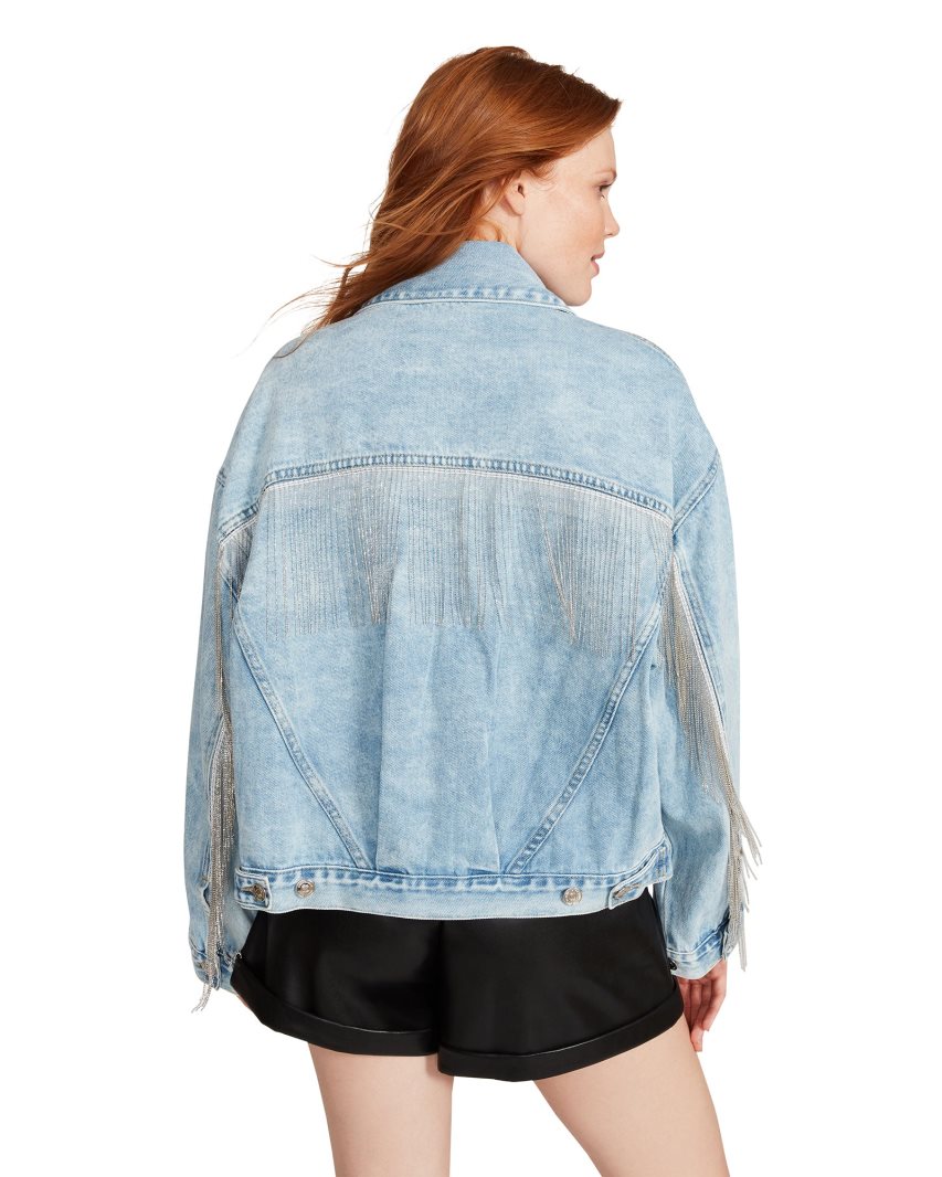 Chaquetas Steve Madden Sienna Denim Mujer Azules | ES EV3421